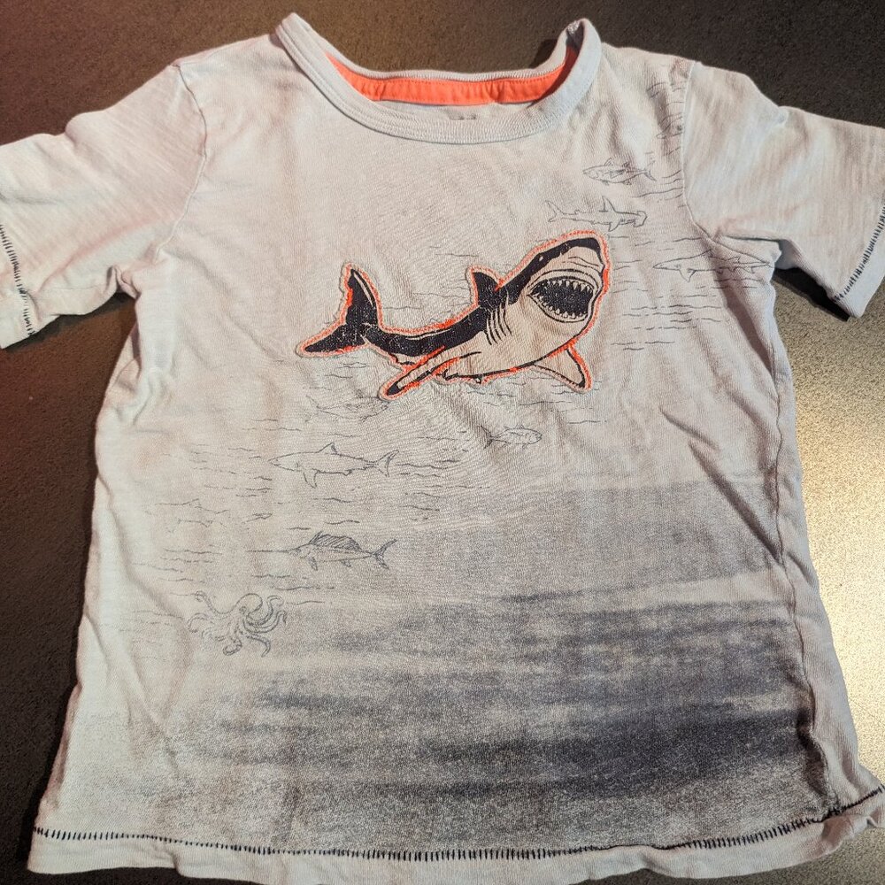 Shark Applique Broken-in Favorite Tee 4/5